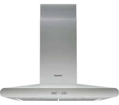 HOTPOINT  PHC6.7FLBIX Chimney Cooker Hood - Stainless Steel